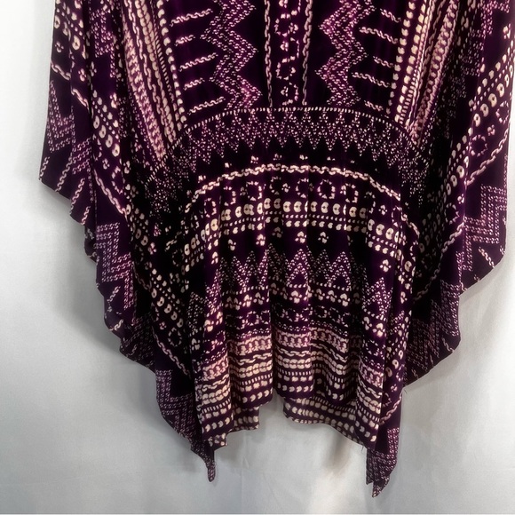 Eci New York kimono modest top Size: L Women's Purple Patterned Top - Picture 10 of 12